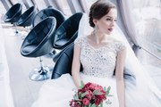 Продам изысканное свадебное платье Розочка